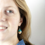 Ocean Essence | Emerald sea drop earrings