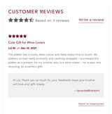 Wine bottle platter | Cheese board (flat)