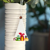 Christmas Ornament | White Christmas Tree with presents