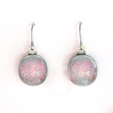 Dichro | Pink(ish) drop earrings