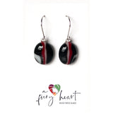 Black Red White | Drop earrings