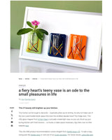 Tiny magnetic vase | Pink Hearts