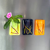 Small Magnetic bud vase | Bold stripes