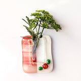 Tiny magnetic vase | Red + White