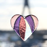 Suncatcher | Pink-Purple Love Heart