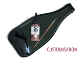 Personalised upcycled bottle platter with handpainted text and/or decoration