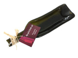 Wine bottle platter | Deep dish (brown/green)