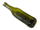 Wine bottle platter | Deep dish (brown/green)