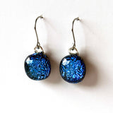 Dichro | Blue drop earrings
