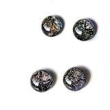 Dichro | Black Sparkly stud earrings