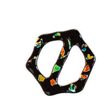 Scarf holder + Shirt Buckle | Black with dichroic accents