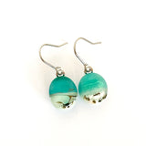 Ocean Essence | Emerald sea drop earrings