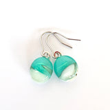 Ocean Essence | Emerald sea drop earrings