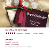 Wine Lover Gift Set | Wine bottle cheese board, deep dish + gift wrap