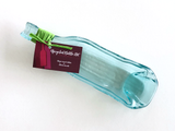 Wine bottle platter | Deep dish (clear/blue tint)