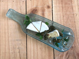 Wine bottle platter | Multifunctional dish (Clear/blue tint)