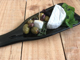 Wine bottle platter | Multifunctional dish (brown/green)