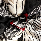 Scarf holder + Shirt Buckle | Cherry Red