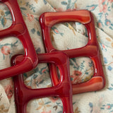 Scarf holder + Shirt Buckle | Red