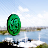 Kiln-carved Suncatcher | Monstera