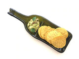 Wine bottle platter | Dip dish (brown/green)