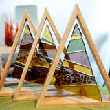 Christmas Ornament | Table-top Deluxe Christmas Tree in wooden triangular frame