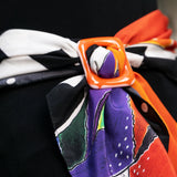 Shirt buckle + Scarf holder | Orange