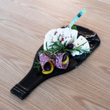 Foodie Gift Set | Wine bottle cheese board, paté knife + gift wrap