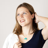 Wear Emerald Sea earrings or pendant and remember times spent at the beach