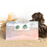 Azure blue, vanilla and almond colours to depict the tropical ocean