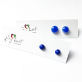 Unicolour | Blue - Stud earrings