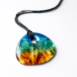 Coastal Lagoon pendant revoking memories of the seaside