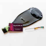 Foodie Gift Set | Wine bottle cheese board, paté knife + gift wrap