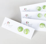 Pastels | Green - Stud earrings