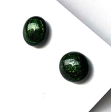 Swirls | Green Stud earrings