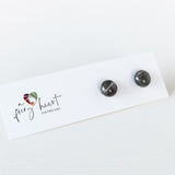 Stripes | Grey - Stud earrings