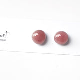 Unicolour | Light purple - Stud earrings