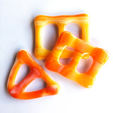 Shirt buckle + Scarf holder | Orange