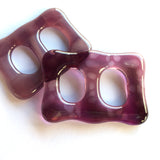 Shirt Buckle + Scarf holder | Uni-colour semi-transparent