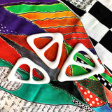 Scarf holder + Shirt Buckle | White