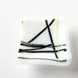 Trinket dish | Stripes on white - Set of 2