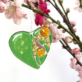Christmas Ornament | Golden Wattle Heart