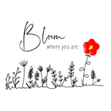 Glass Pebble Card | Bloom where you are