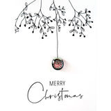 Glass Pebble Card | Merry Christmas