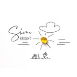 Glass Pebble Card | Shine bright