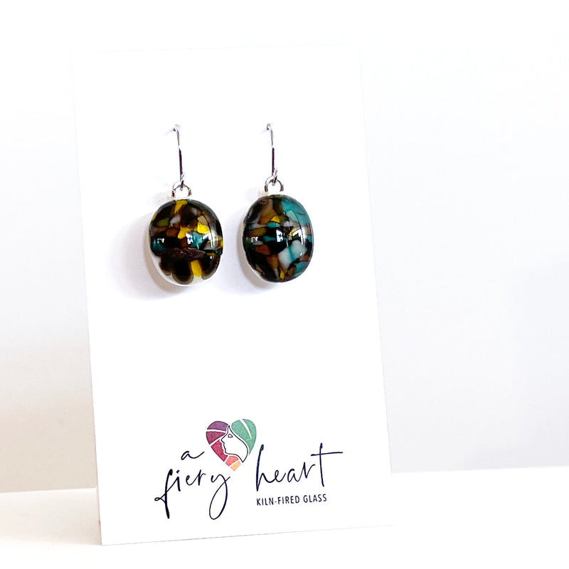 Colour Mix | Brown - drop earrings