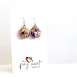 Colour Mix | Purple - drop earrings