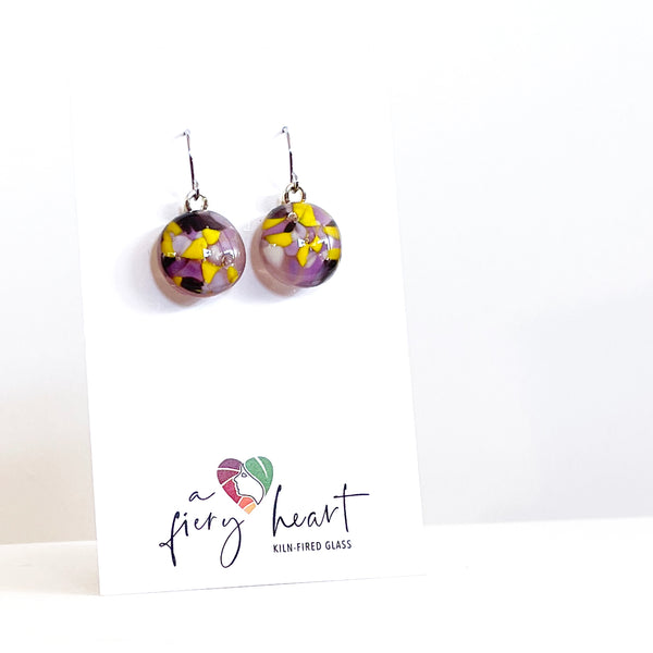 Colour Mix | Purple - drop earrings