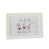 Glass Pebble Card | Ho Ho Ho, oh no!