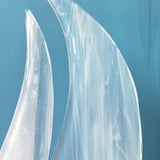 Harbour cruising | White Sailboat - Large
